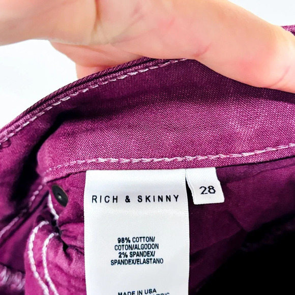 RICH & SKINNY Purple skinny jeans - Picture 4 of 10